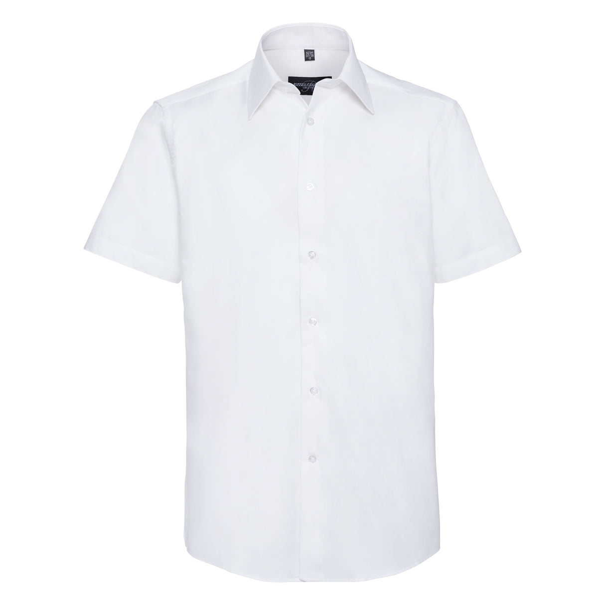 Russell Collection Short Sleeve Easycare Tailored Oxford Shirt