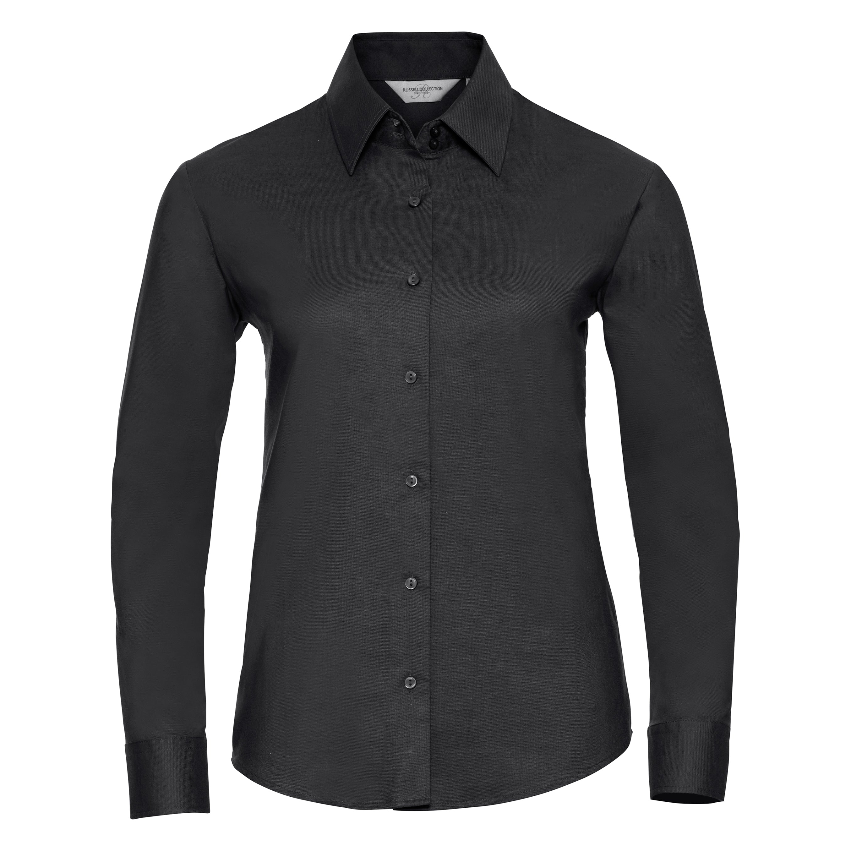 Russell Collection Women's Long Sleeve Easycare Oxford Shirt