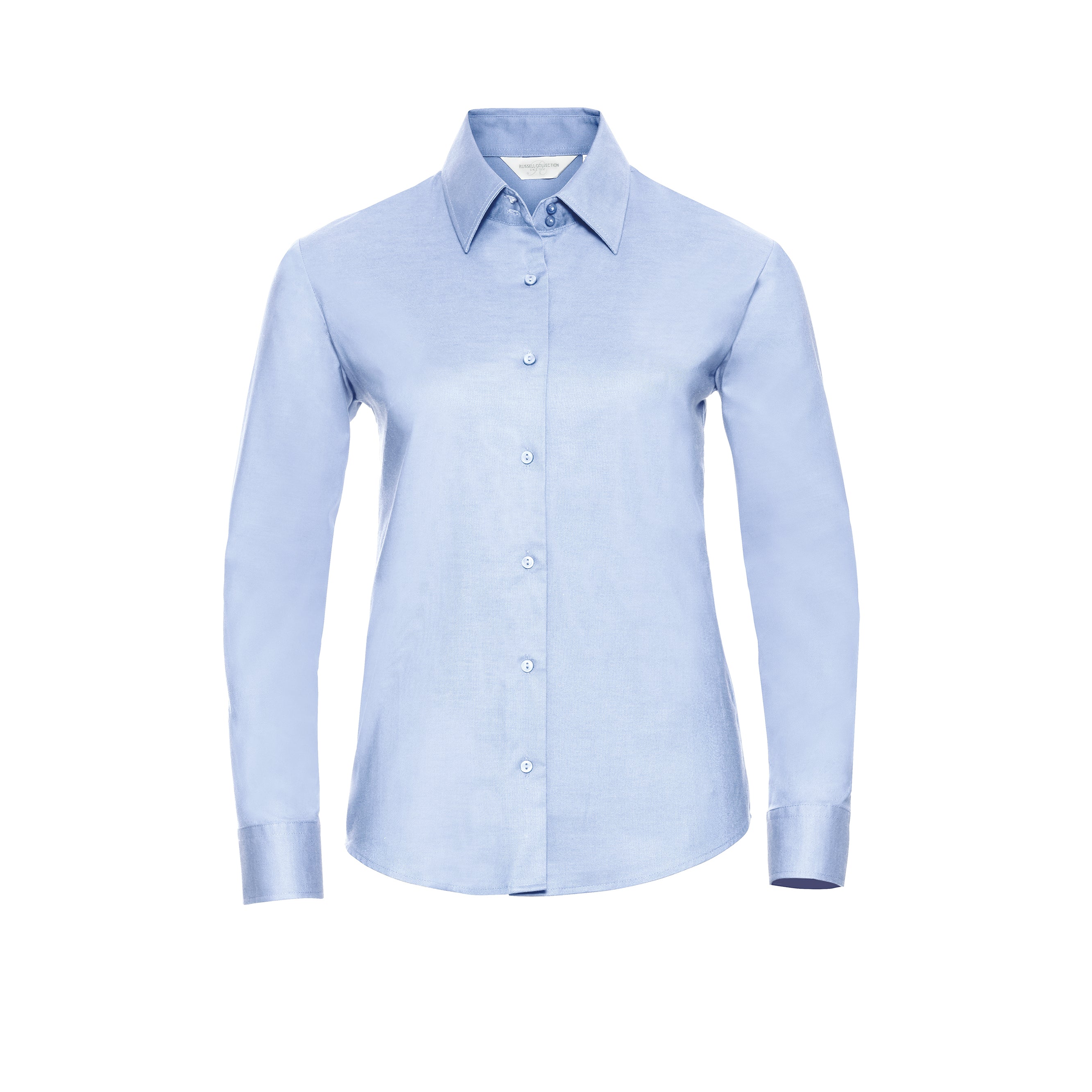 Russell Collection Women's Long Sleeve Easycare Oxford Shirt