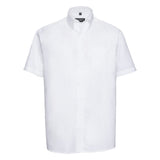 Russell Collection Short Sleeve Easycare Oxford Shirt