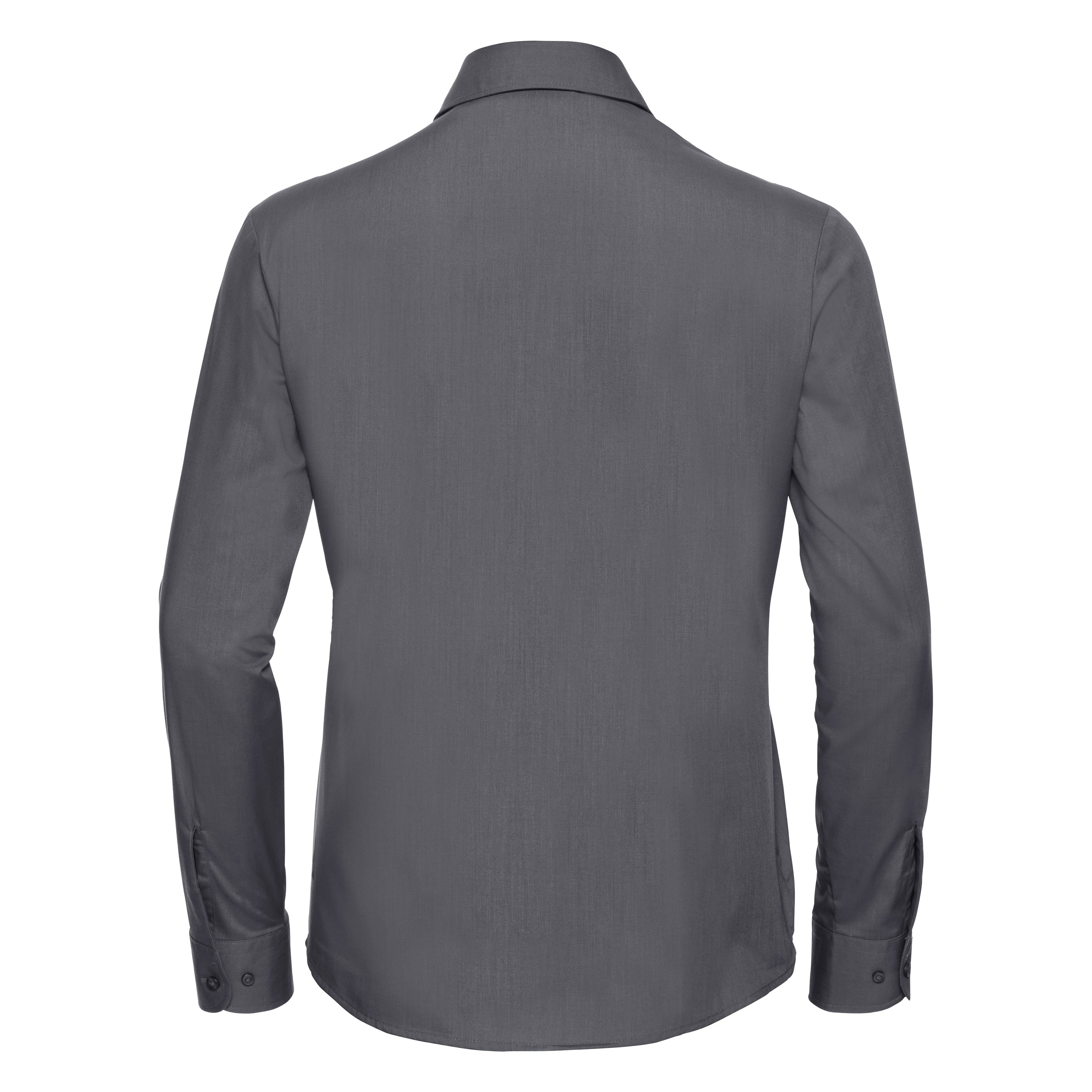 Russell Collection Women's Long Sleeve Polycotton Easycare Poplin Shirt