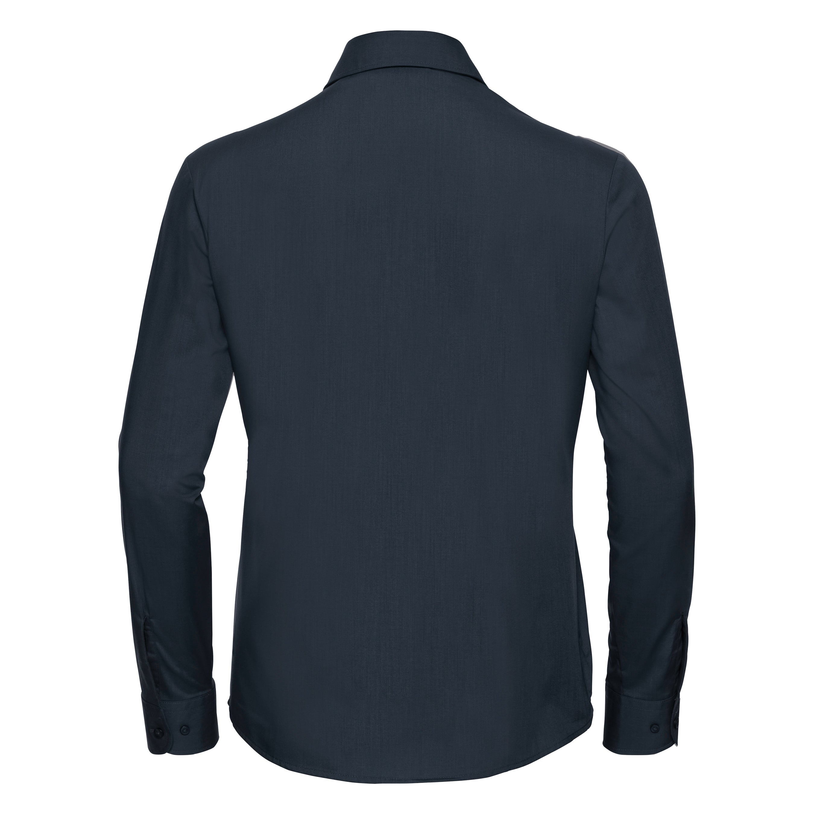 Russell Collection Women's Long Sleeve Polycotton Easycare Poplin Shirt