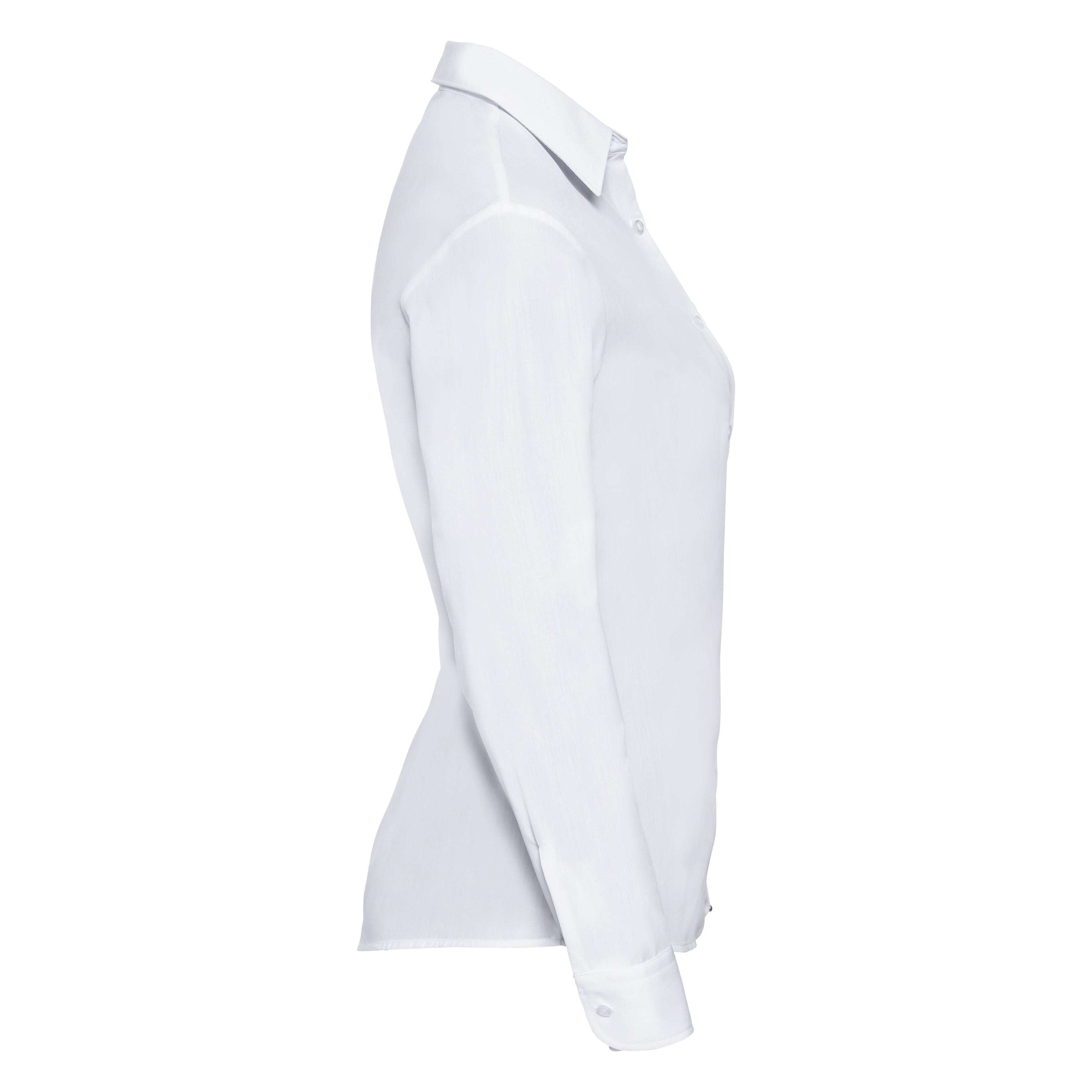 Russell Collection Women's Long Sleeve Polycotton Easycare Poplin Shirt