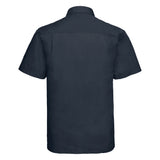 Russell Collection Short Sleeve Polycotton Easycare Poplin Shirt