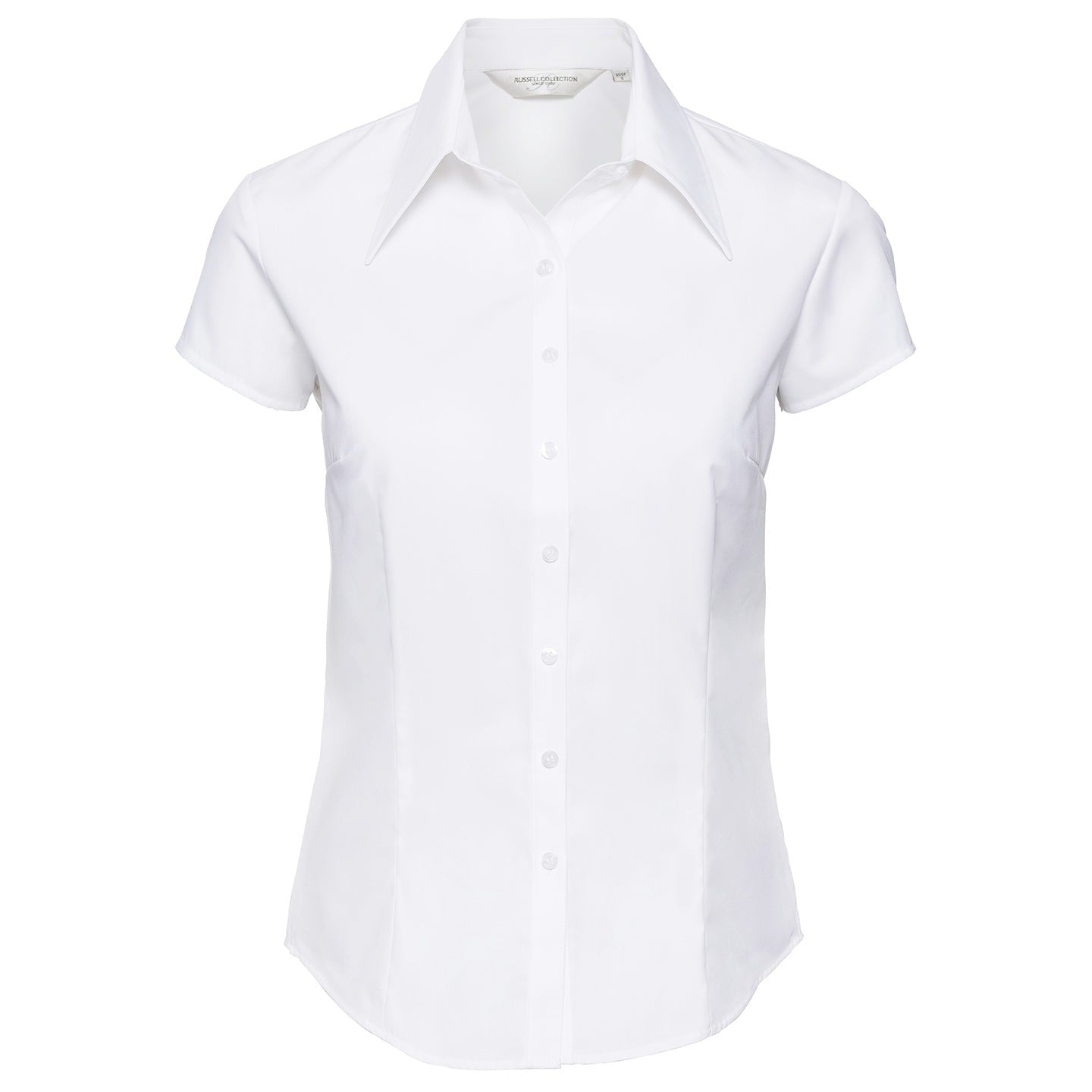 Russell Collection Women's Cap Sleeve Tencel® Fitted Shirt