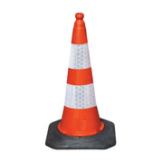 JSP Dominator 75cm Road Traffic Cone with Twin Sealbrite Sleeve