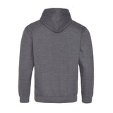 Awdis Just Hoods Varsity Hoodie - Charcoal/Burgundy