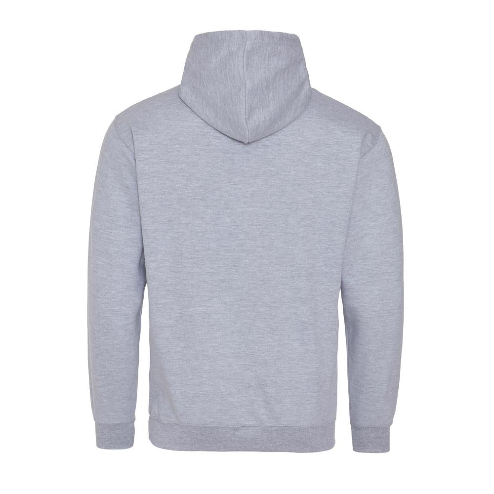 Awdis Just Hoods Varsity Hoodie - Heather Grey/Fire Red*