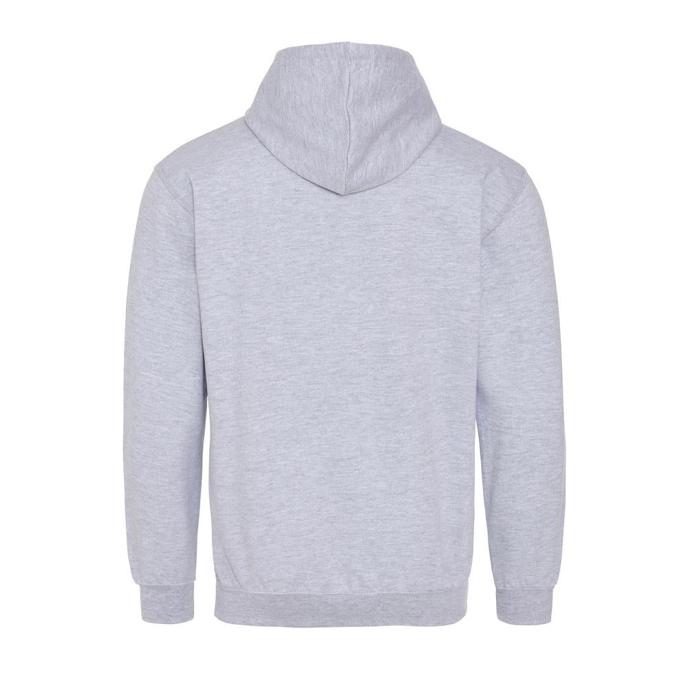 Awdis Just Hoods Varsity Hoodie - Heather Grey/Sapphire Blue