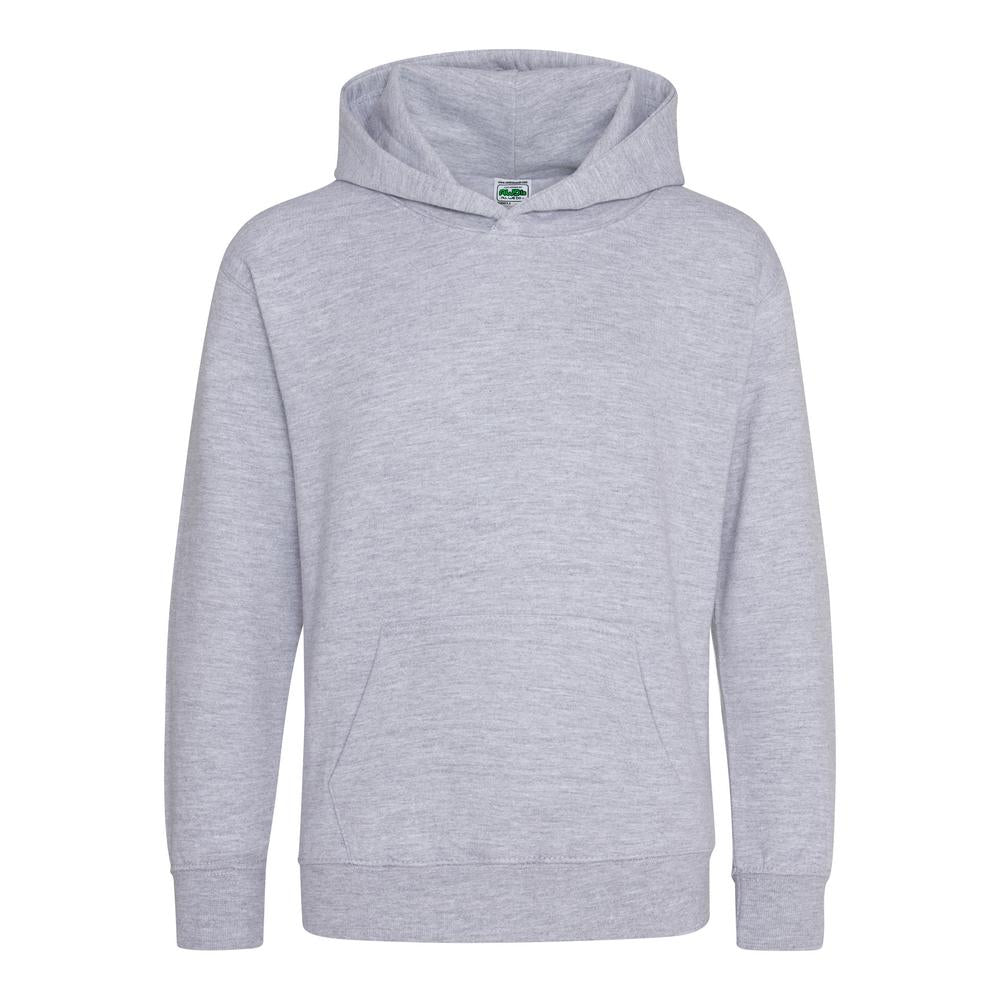 Awdis Just Hoods Kids Hoodie - Heather Grey