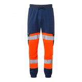 Leo Workwear HAWKRIDGE Leo EcoViz High Performance 4X Stretch Trouser [Orange/Navy]
