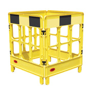JSP Workgate 4 Gate - Yellow with Black / Clear Panel