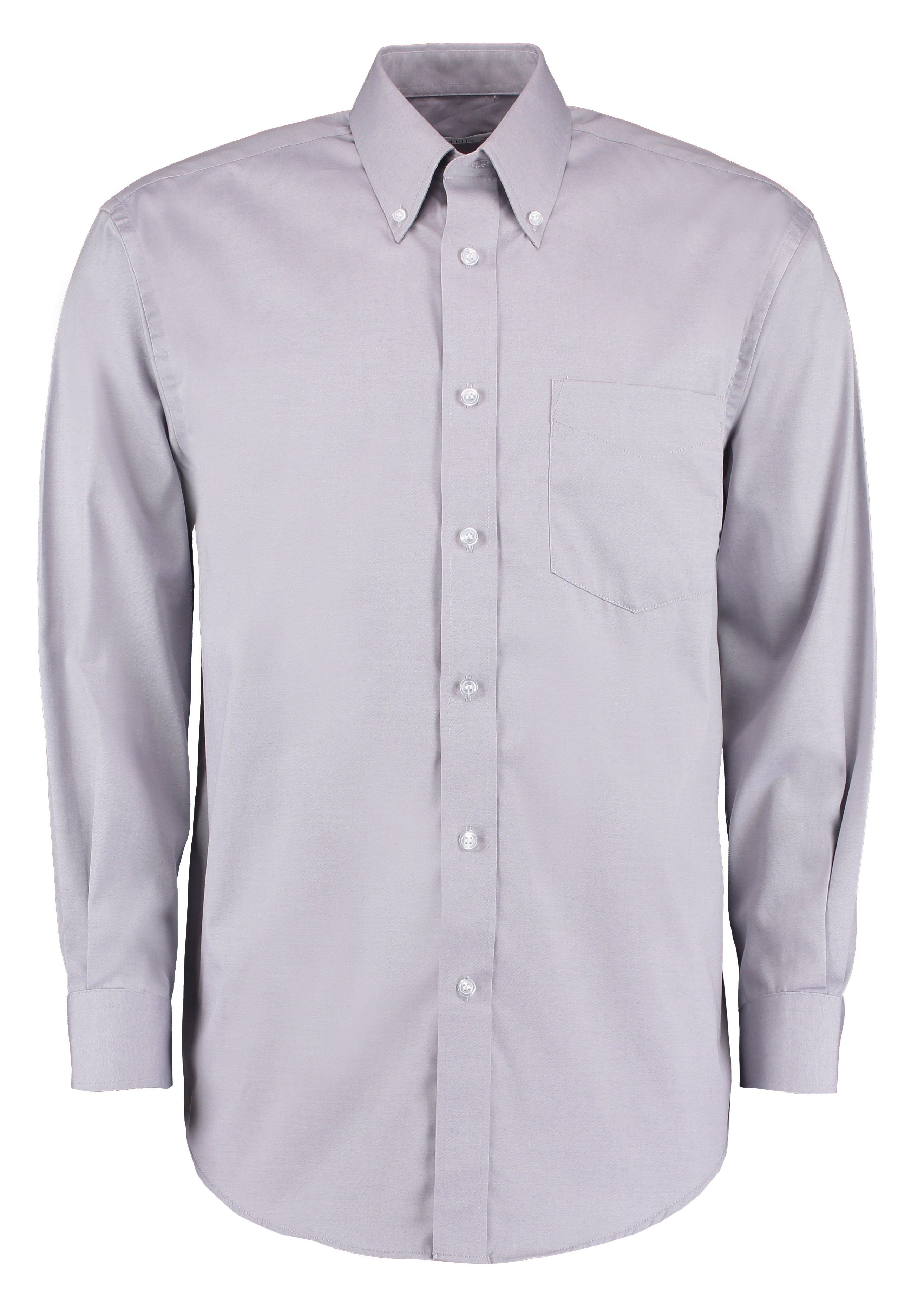 Kustom Kit Corporate Oxford Shirt Long-Sleeved (Classic Fit) - Silver Grey