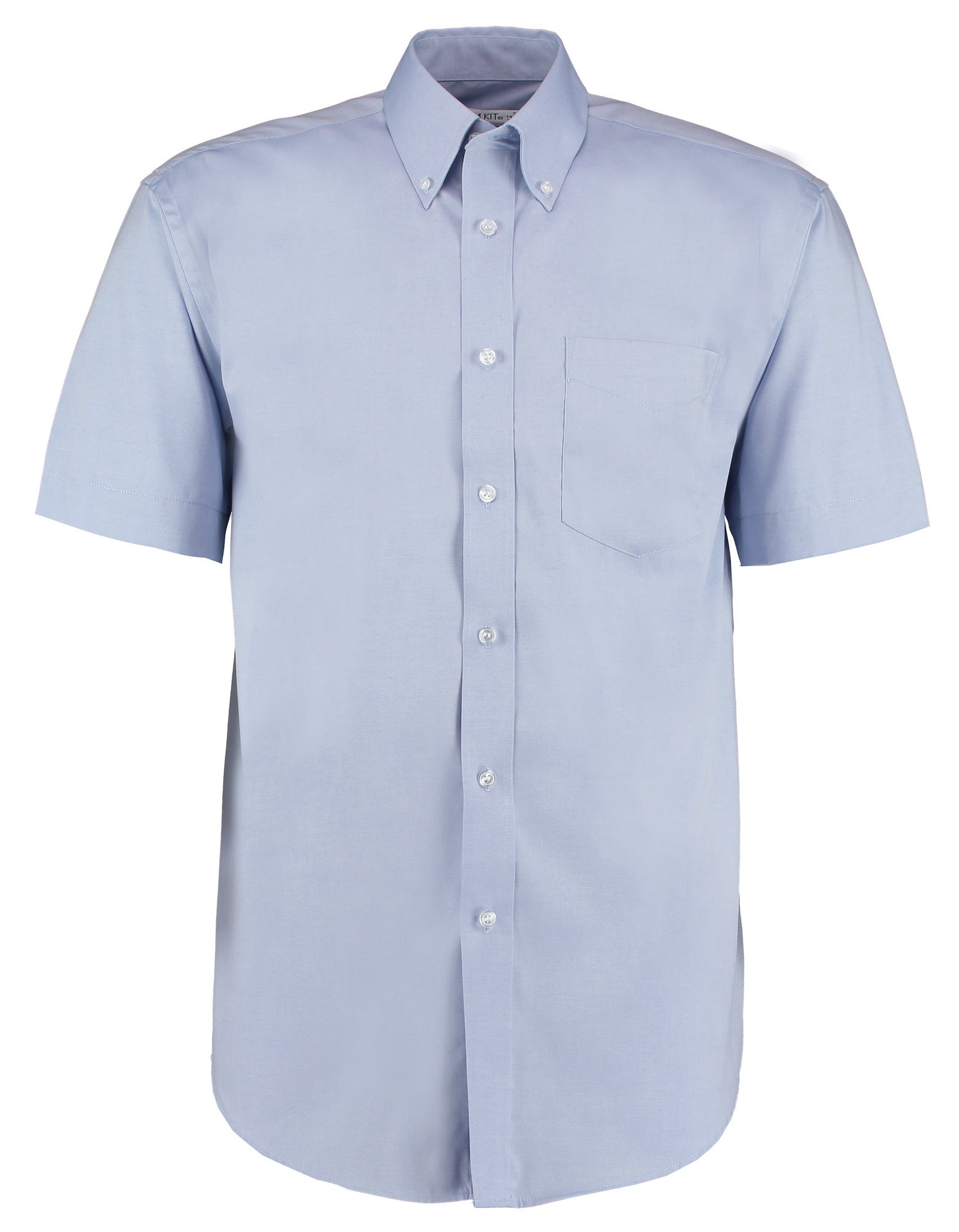 Kustom Kit Corporate Oxford Shirt Short-Sleeved (Classic Fit) - Light Blue