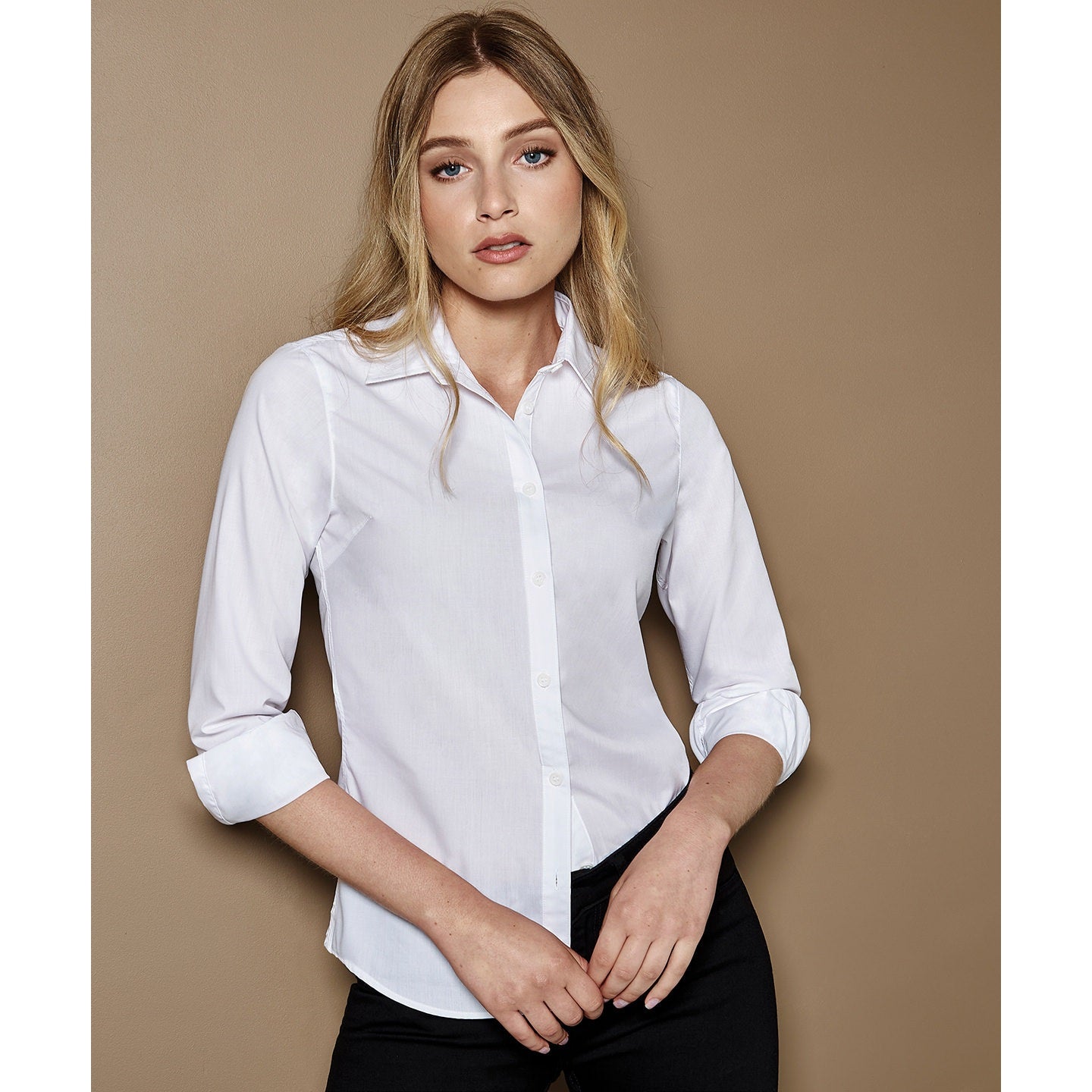 Kustom Kit Women's Poplin Shirt Long Sleeve