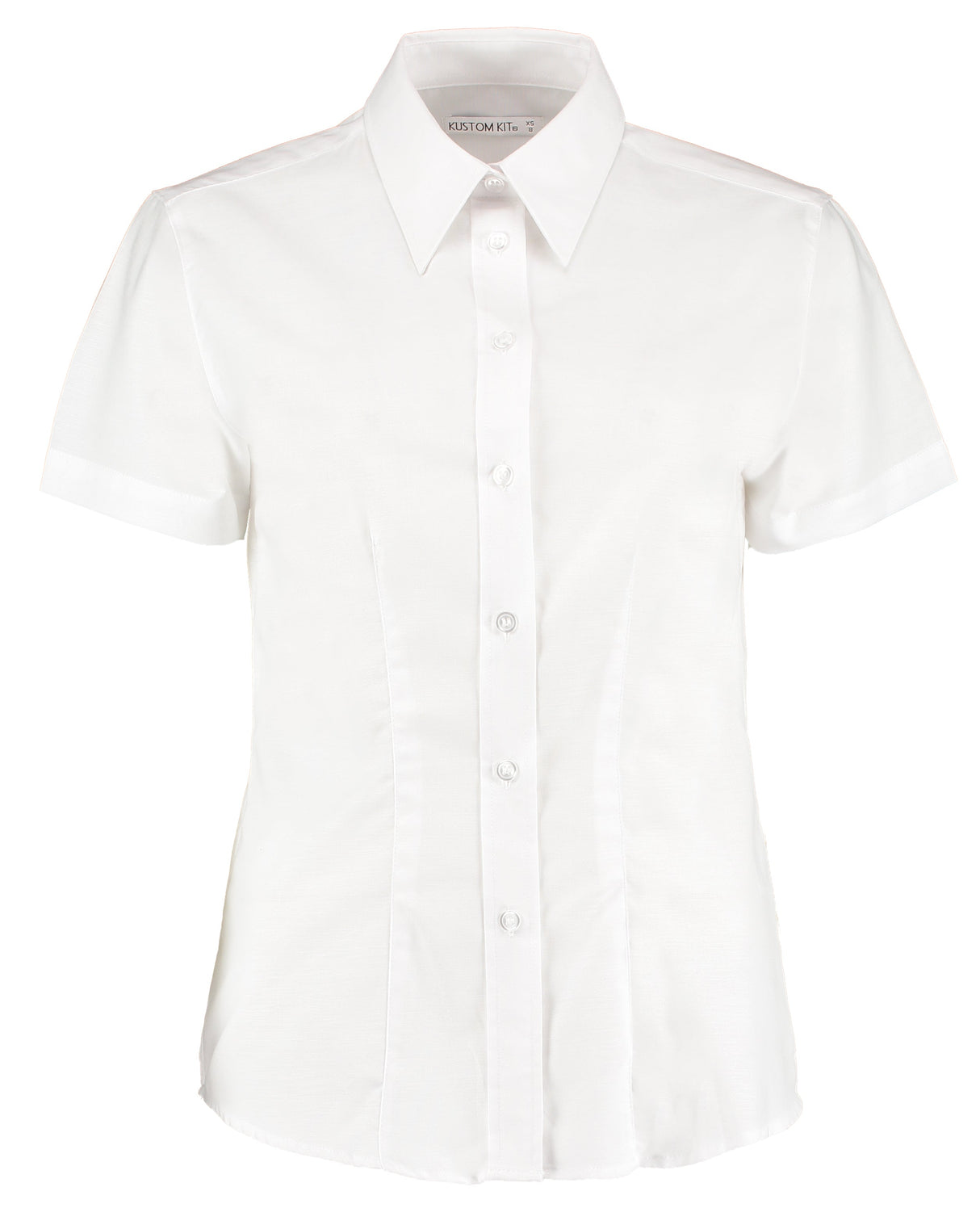 Kustom Kit Women's Workplace Oxford Blouse Short-Sleeved (Tailored Fit)