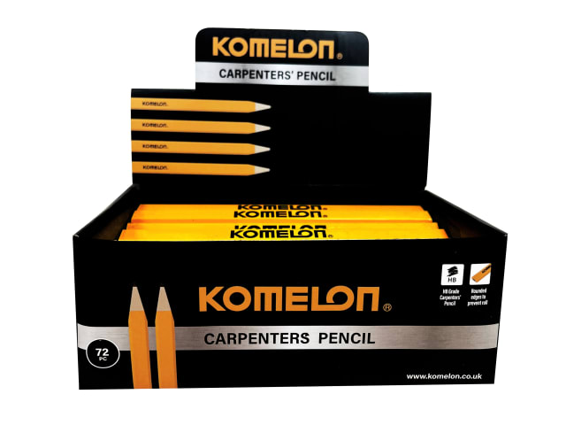 Komelon HB Carpenter's Pencils Box of 72