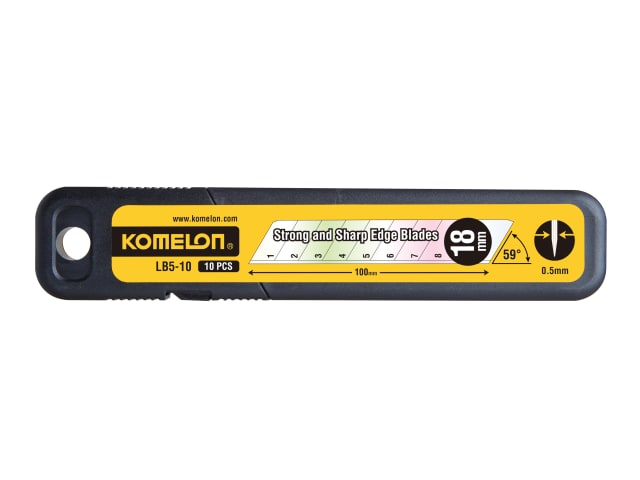 Komelon Snap-Off Blades 18mm (Pack 10)