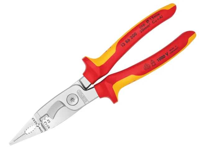 Knipex VDE Multifunctional Installation Pliers 200mm