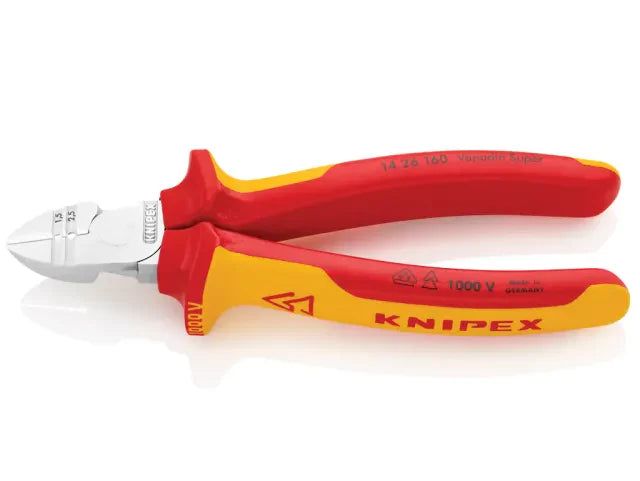 Knipex VDE Diagonal Insulation Stripper & Side Cutter 160mm