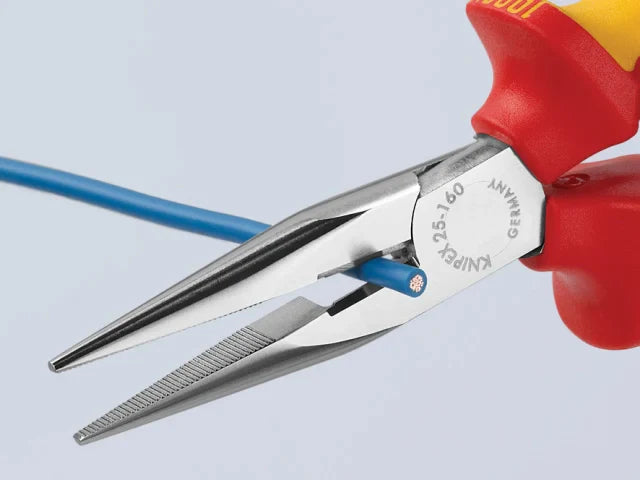 Knipex VDE Snipe Nose Side Cutting Pliers (Radio) 160mm