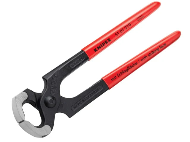 Knipex Hammerhead Style Carpenter's Pincers PVC Grip 210mm (8.1/4in)