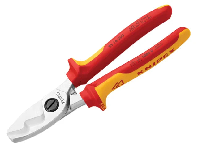 Knipex VDE Cable Shears with Twin Cutting Edge 200mm