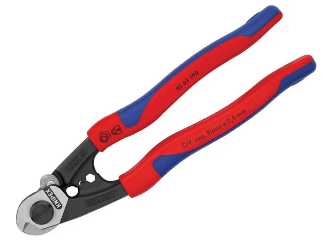 Knipex Wire Rope/Bowden Cable Cutters Multi-Component Grip 190mm