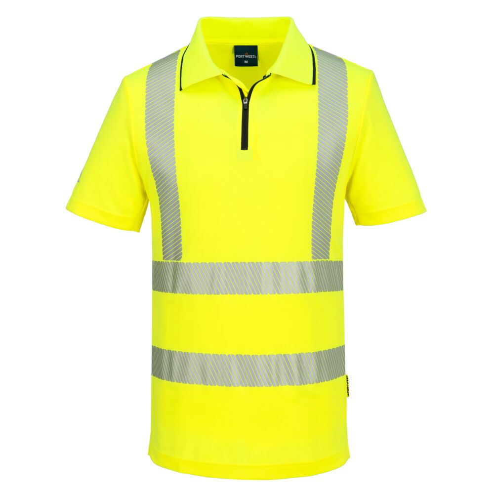 Portwest KX3 Sport Hi-Vis Zip Polo Shirt S/S
