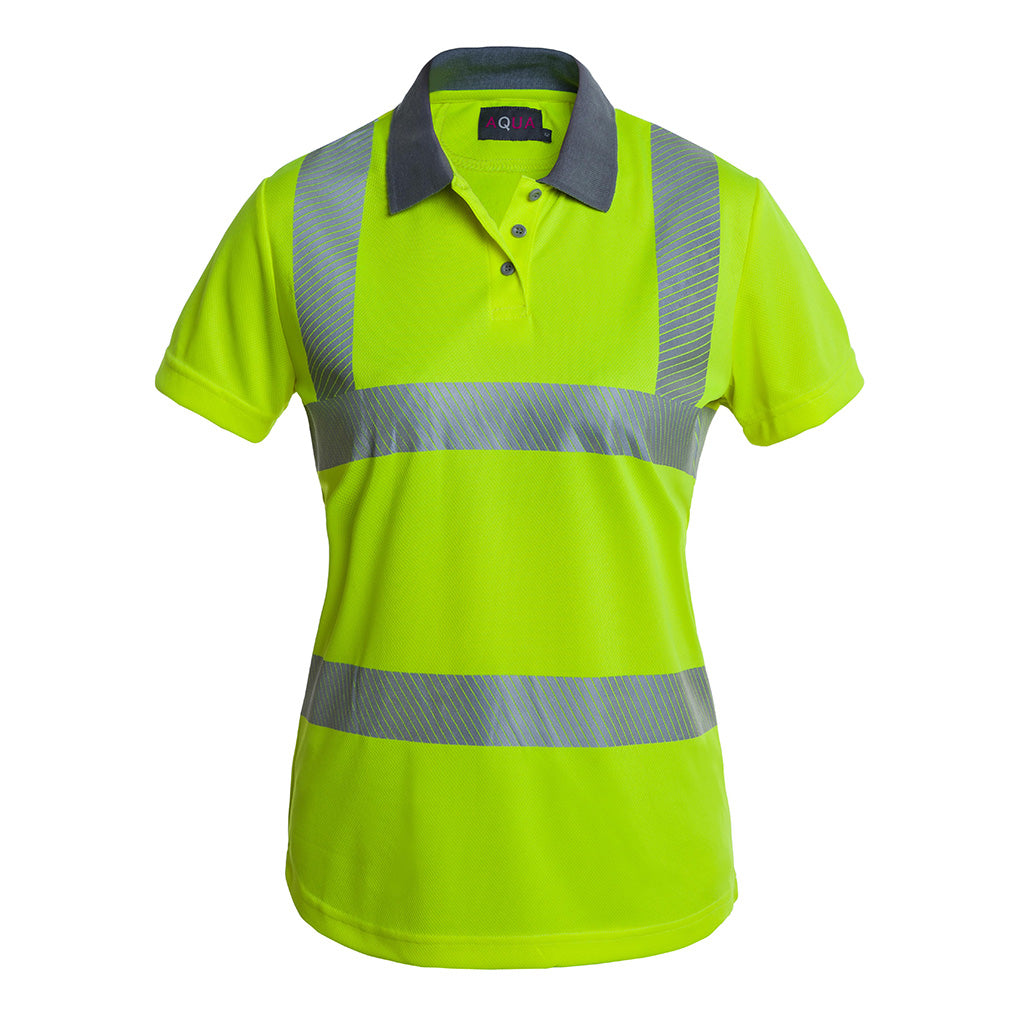 Future Garments Womens Short Sleeve Hi Vis Poloshirt