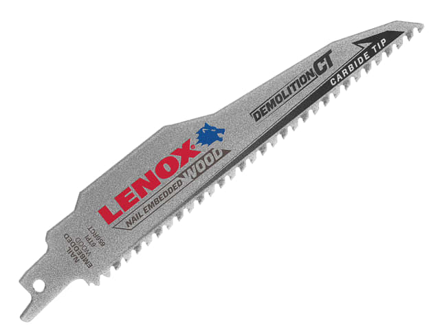 LENOX 656RCT DEMOLITION CT Reciprocating Saw Blade 150mm 6 TPI