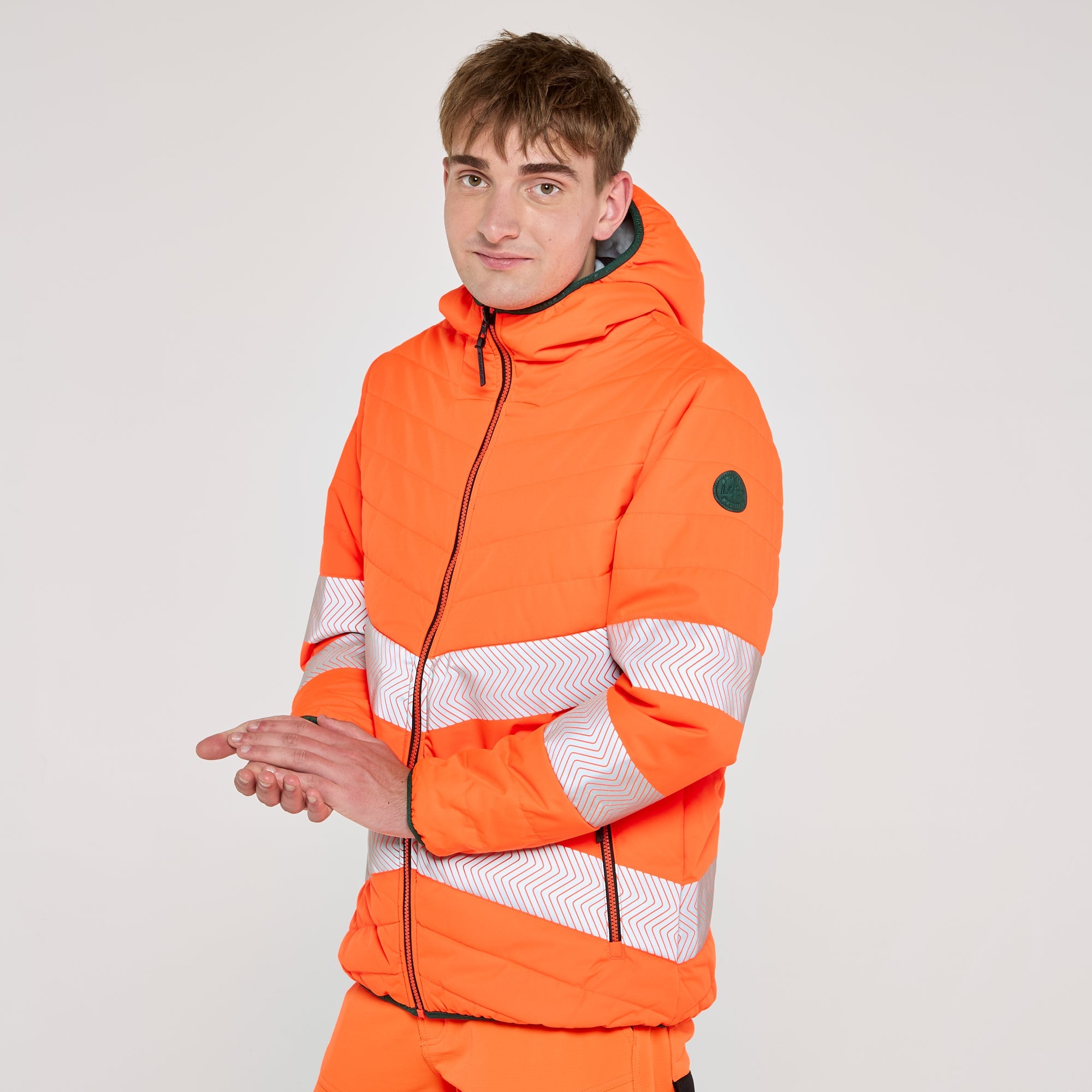 Reversible Puffer Jacket Orange