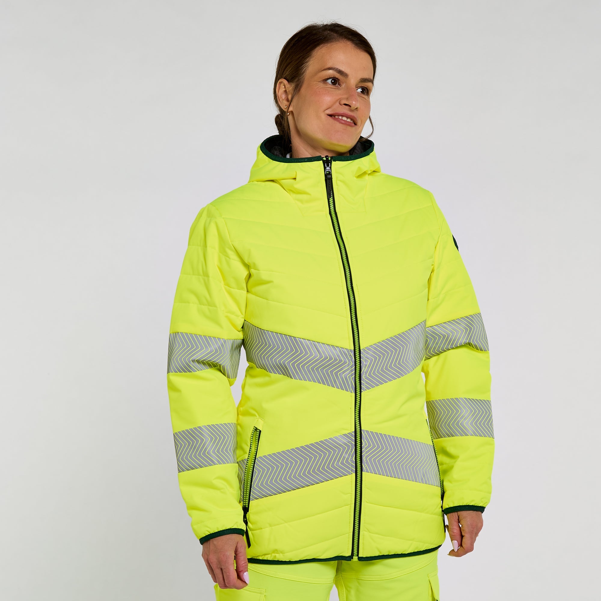 Pulsar Women's Reversible Puffer Jacket Yellow
