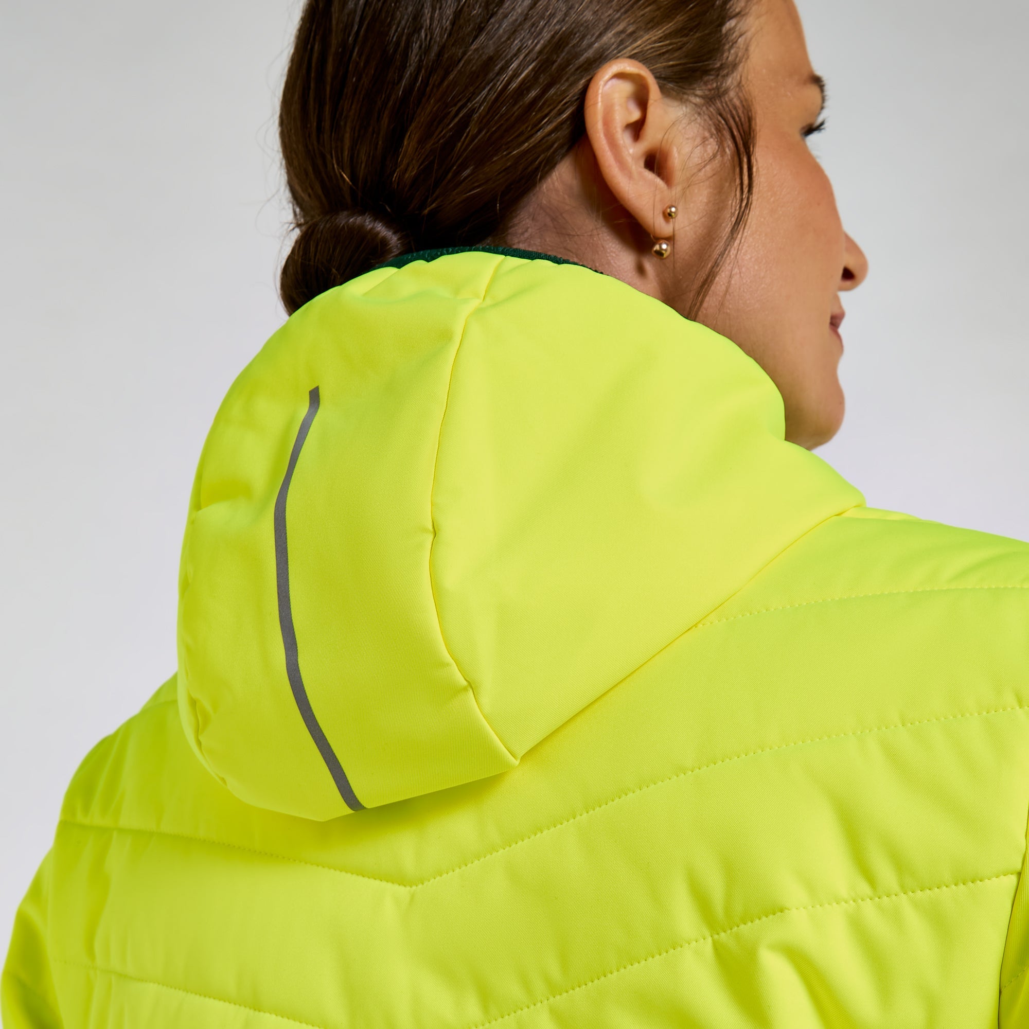 Pulsar Women's Reversible Puffer Jacket Yellow