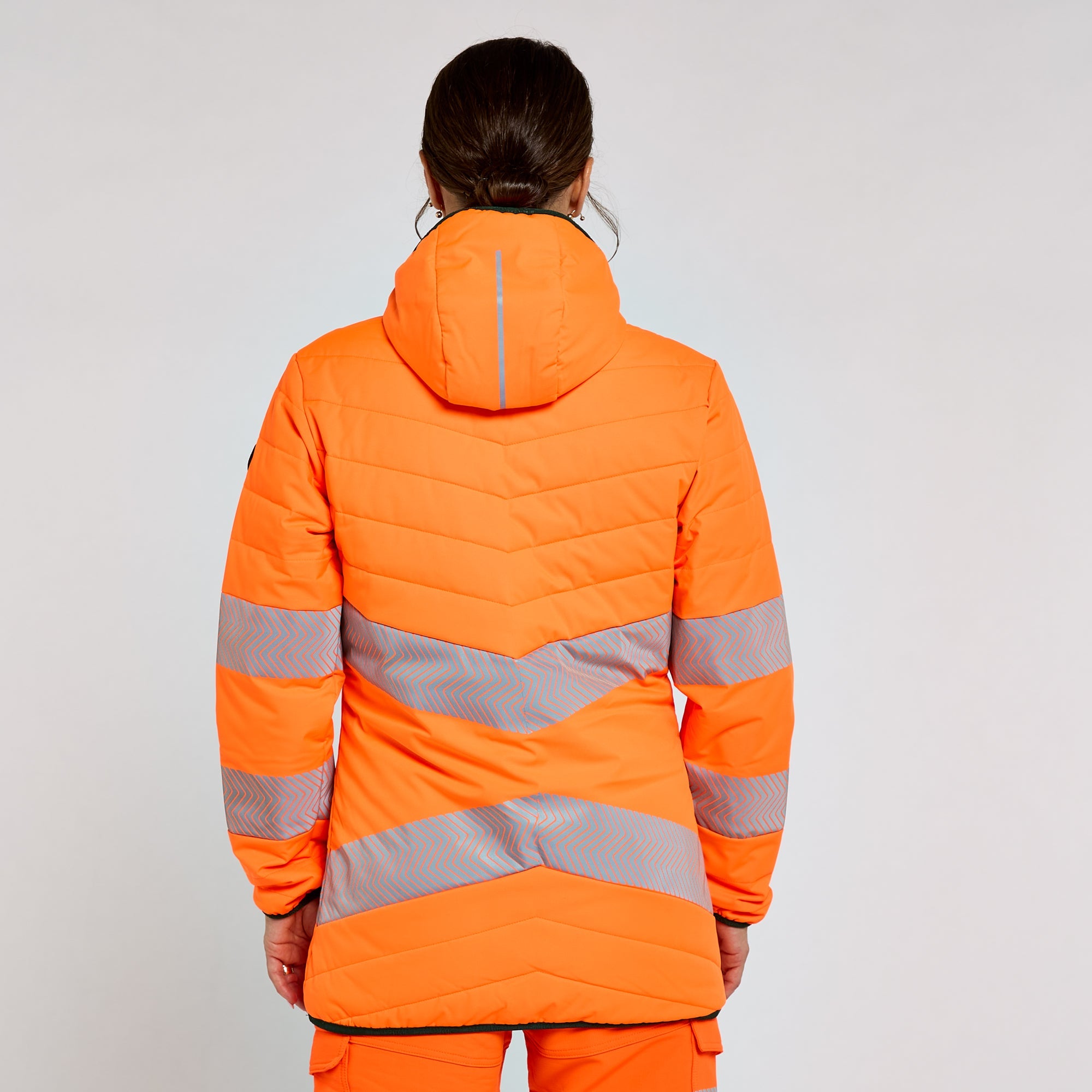 Pulsar Women's Reversible Puffer Jacket Orange