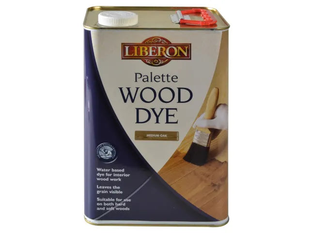 Liberon Palette Wood Dye Medium Oak 5 litre