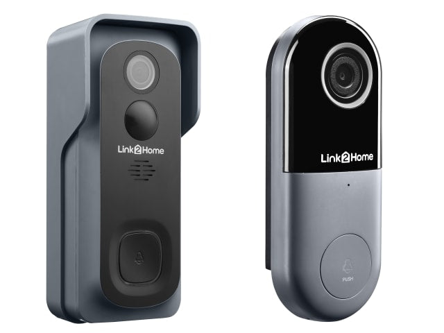 Link2Home Weatherproof (IP54) Battery Smart Doorbell