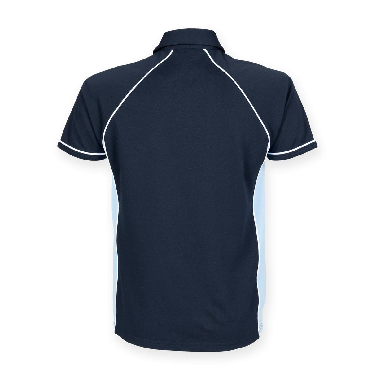 Finden & Hales Piped Performance Polo - Navy/Sky/White