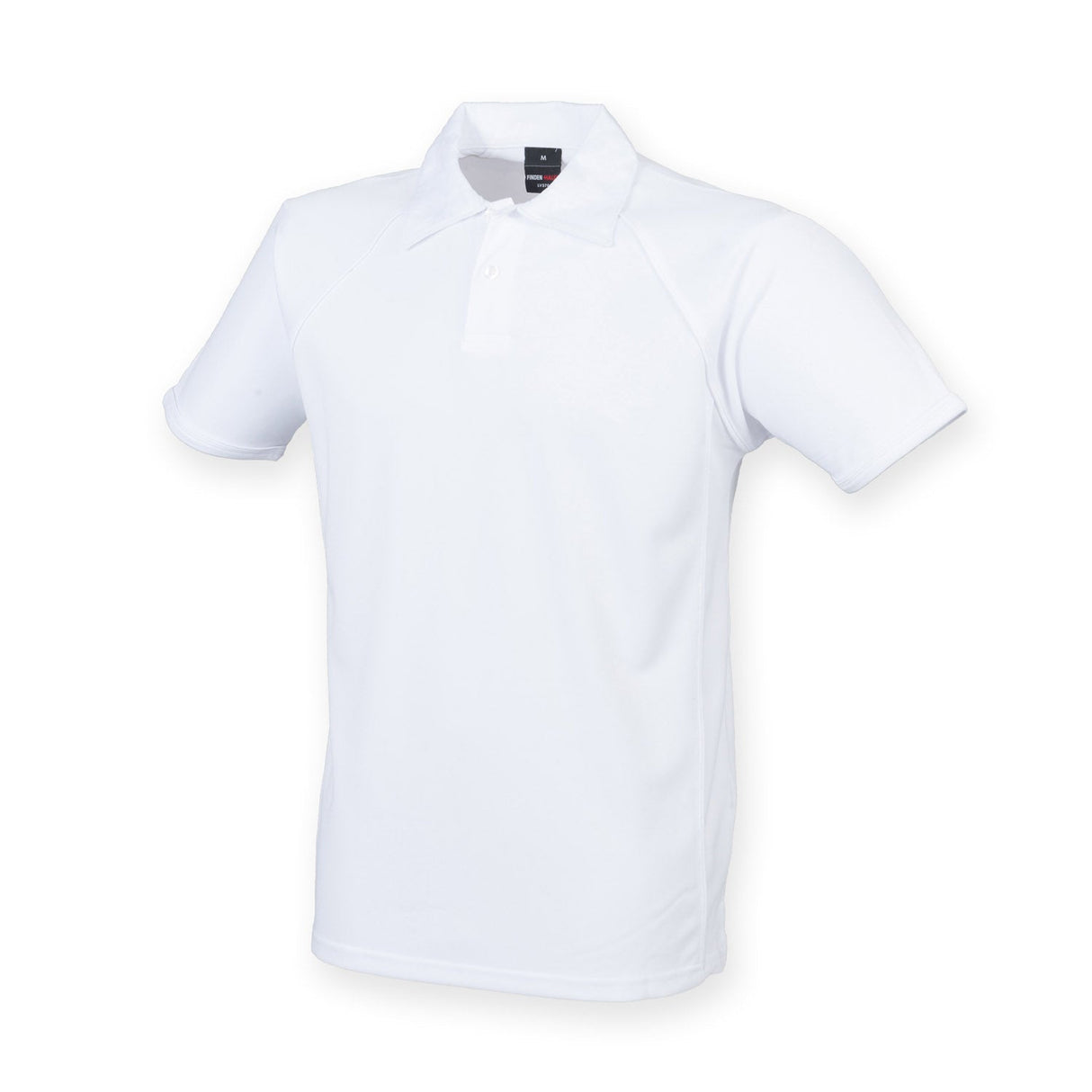 Finden & Hales Piped Performance Polo - White/White