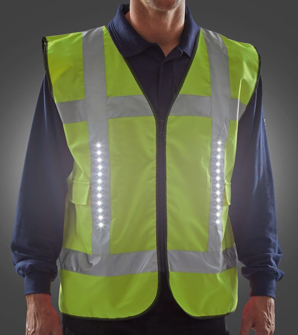Beeswift Light Vest Safety Basic Front Light C/W Pockets