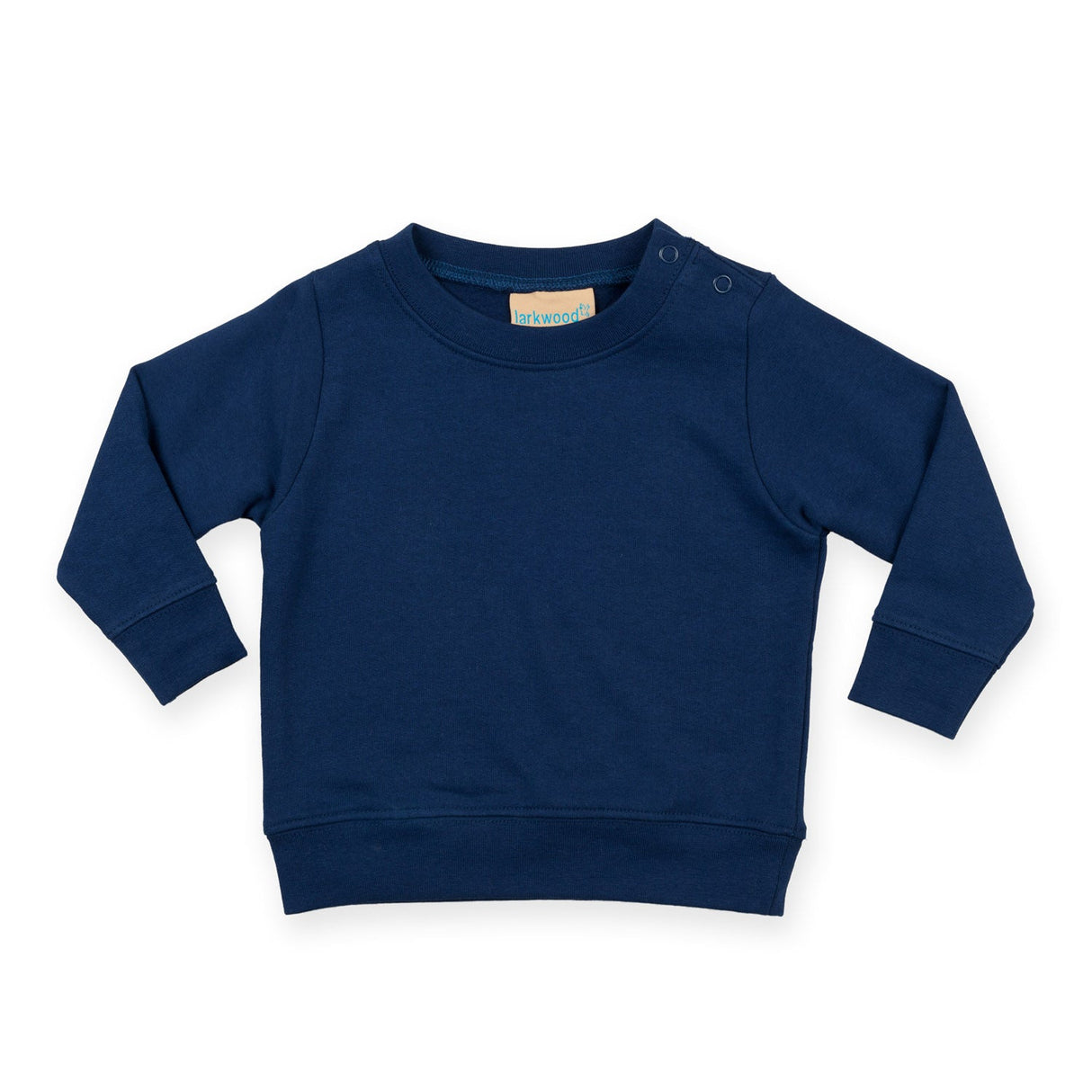 Larkwood Crew Neck Sweatshirt With Shoulder Poppers