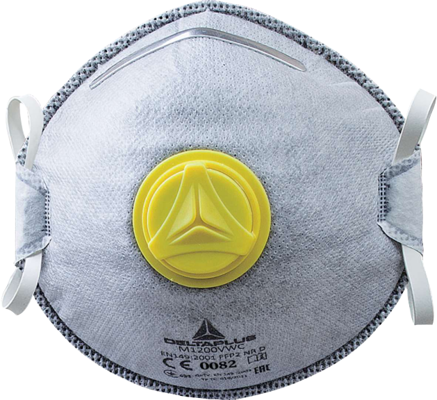 Delta Plus M1200VW – Professional Disposable Mask with Charcoal Filtration & Valve