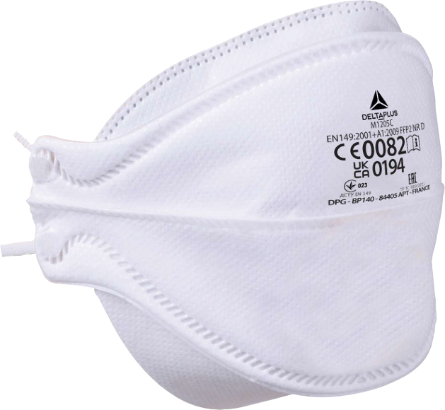 Delta Plus M1205 – FFP2 Foldable Mask (No Valve) with Odor Protection