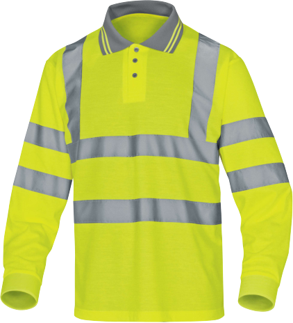 Delta Plus METEOR High-Visibility Polo – Reflective & Breathable Safety Shirt