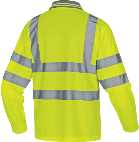 Delta Plus METEOR High-Visibility Polo – Reflective & Breathable Safety Shirt