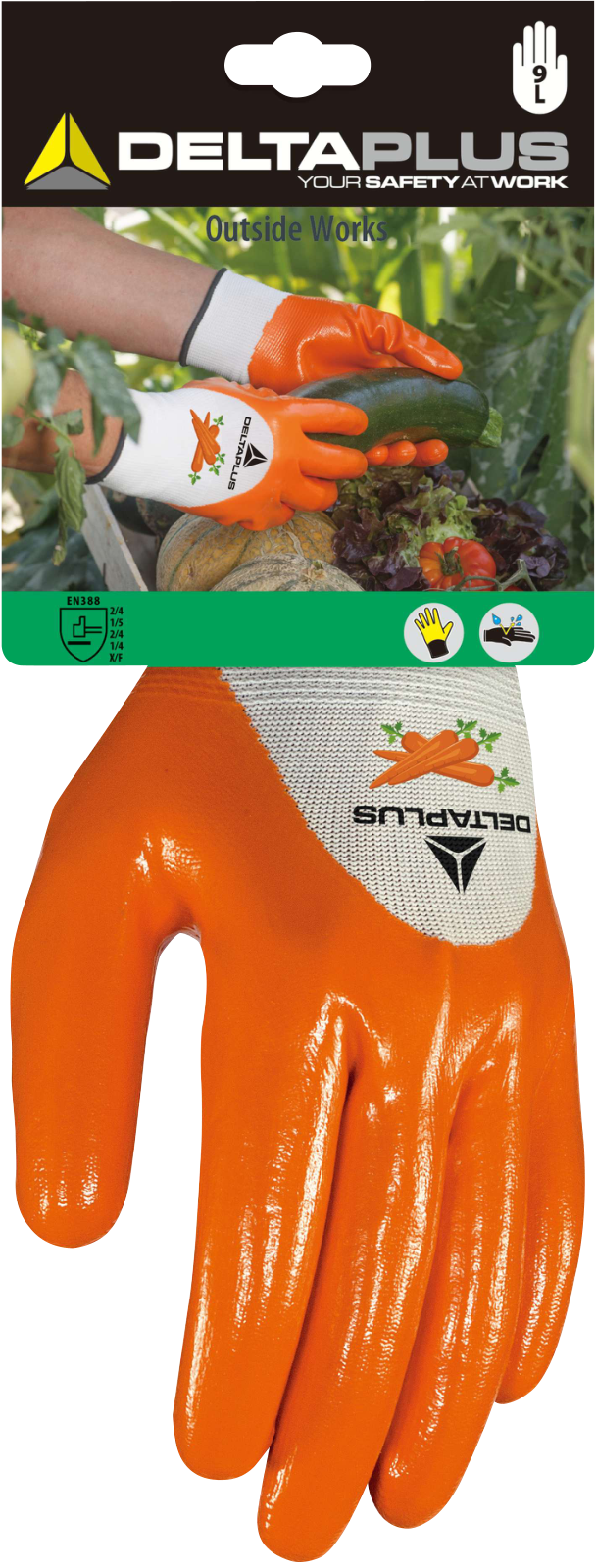 Delta Plus DPVE715 Nitrile-Coated Landscaping Gloves