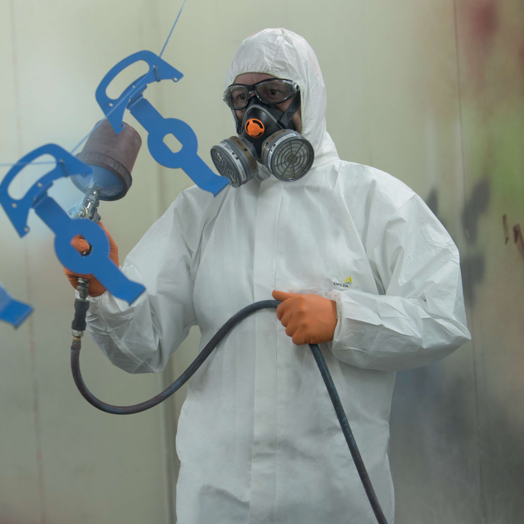 Delta Plus DT215 Disposable Chemical Protection Coveralls – Type 5, Breathable & Particle-Resistant