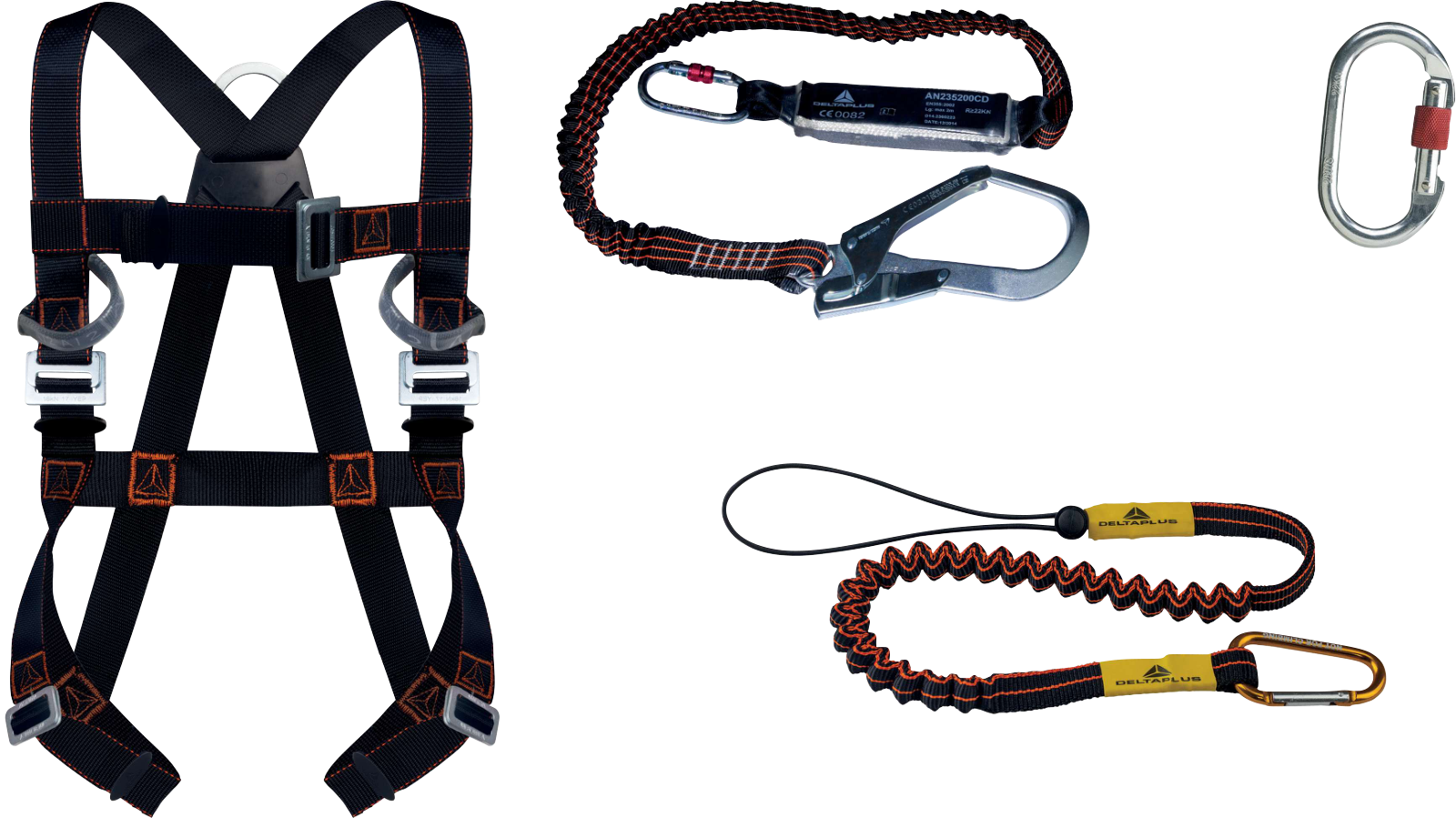 Delta Plus ELARA390H – Ergonomic Fall Arrest Kit with Energy-Absorbing Lanyard