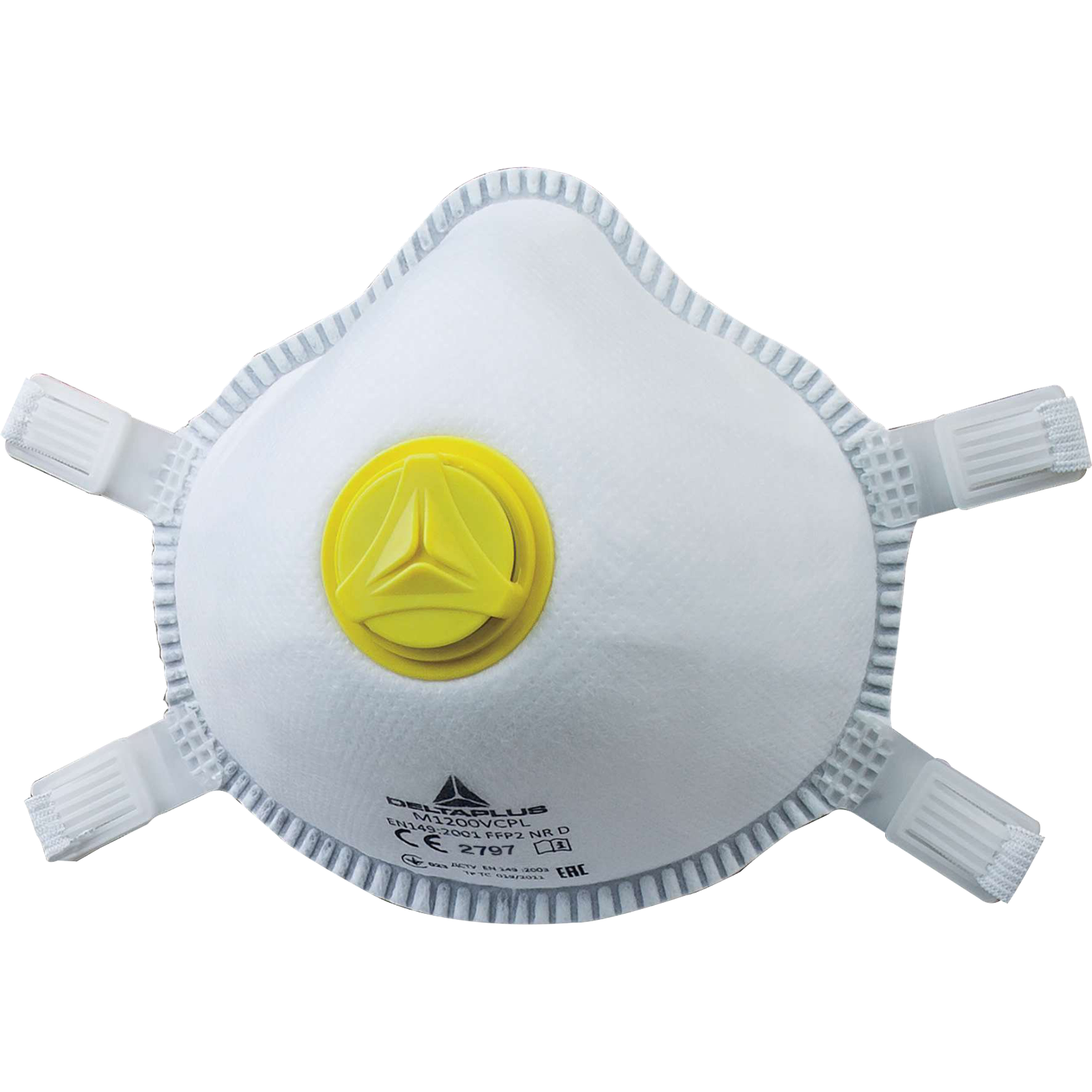 Delta Plus M1200VPLUS P2 Disposable Respiratory Mask with Valve – Box ...