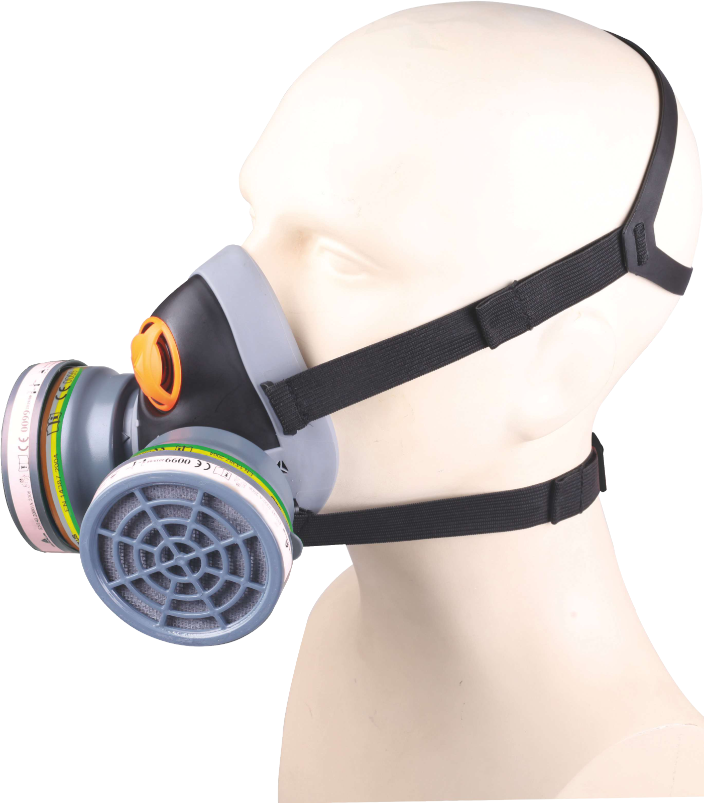 Delta Plus M6400 CHEM KIT- ABEK1 P3 Half-Mask Respiratory Kit for Chemical Protection